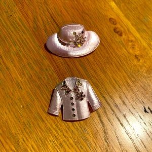 Pink Pin Set Hat/Coat